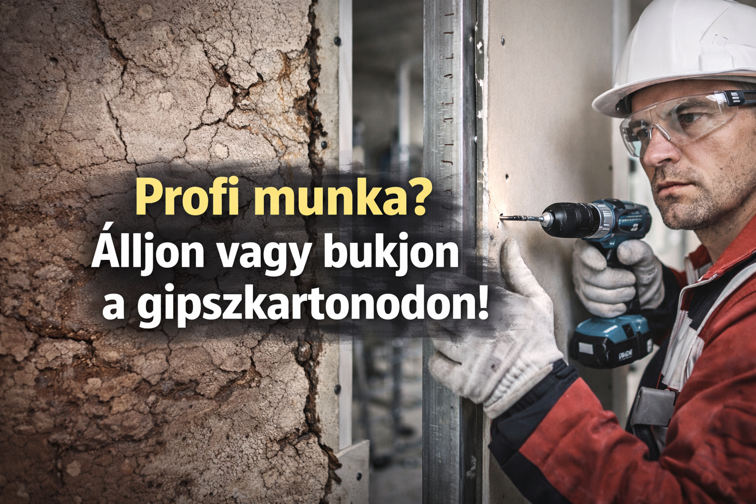 A precíz munka alapjai: mire figyel egy profi gipszkarton szerelő?